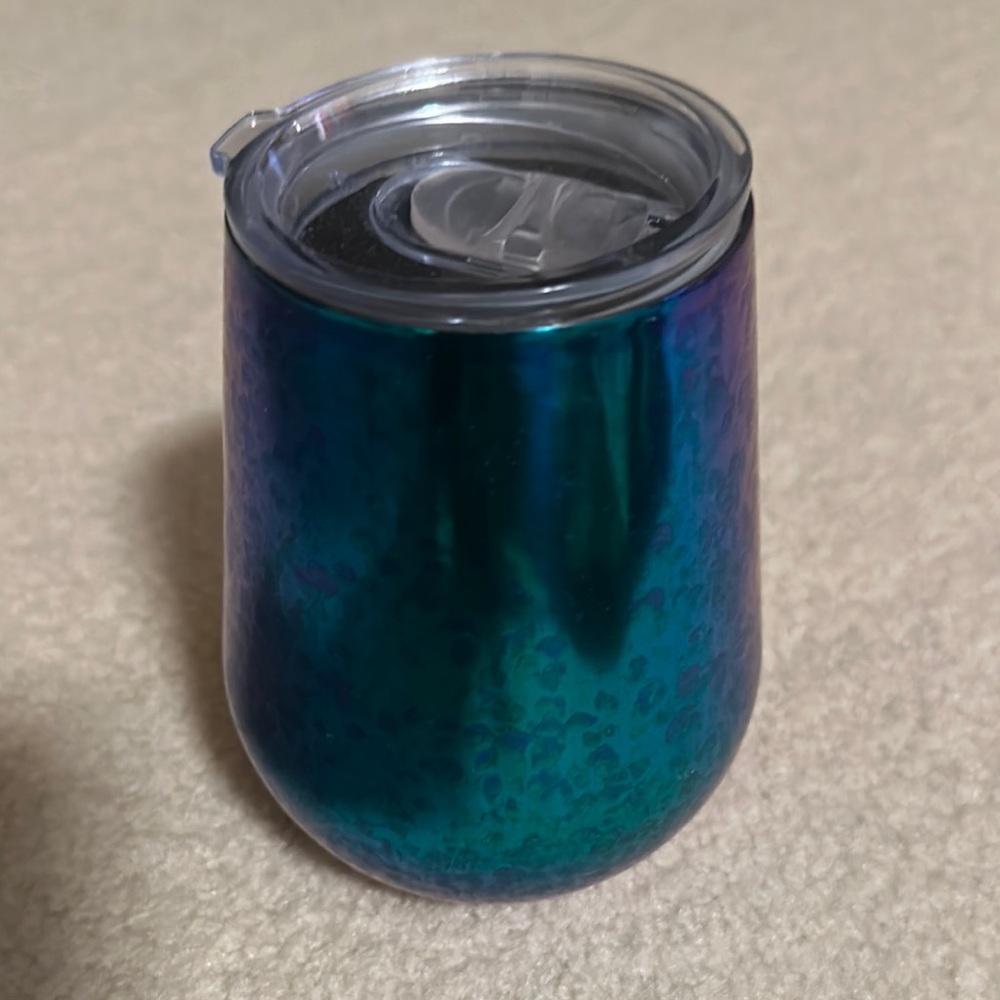 Iridescent Blue Tumbler